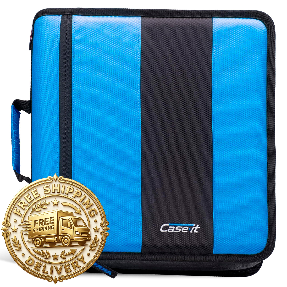 Case It Classic Zipper O-Rings 350 Sheet Capacity Multiple Storage