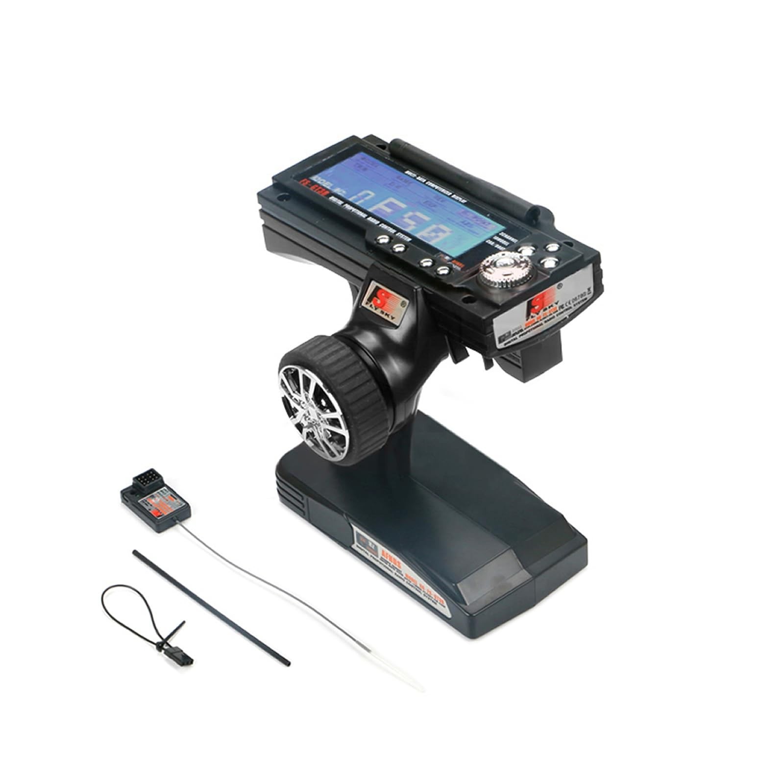 FS-GT3B 3-Channel RC System 2.4Ghz Radio Control Transmitter with FS-GR3E Rec...