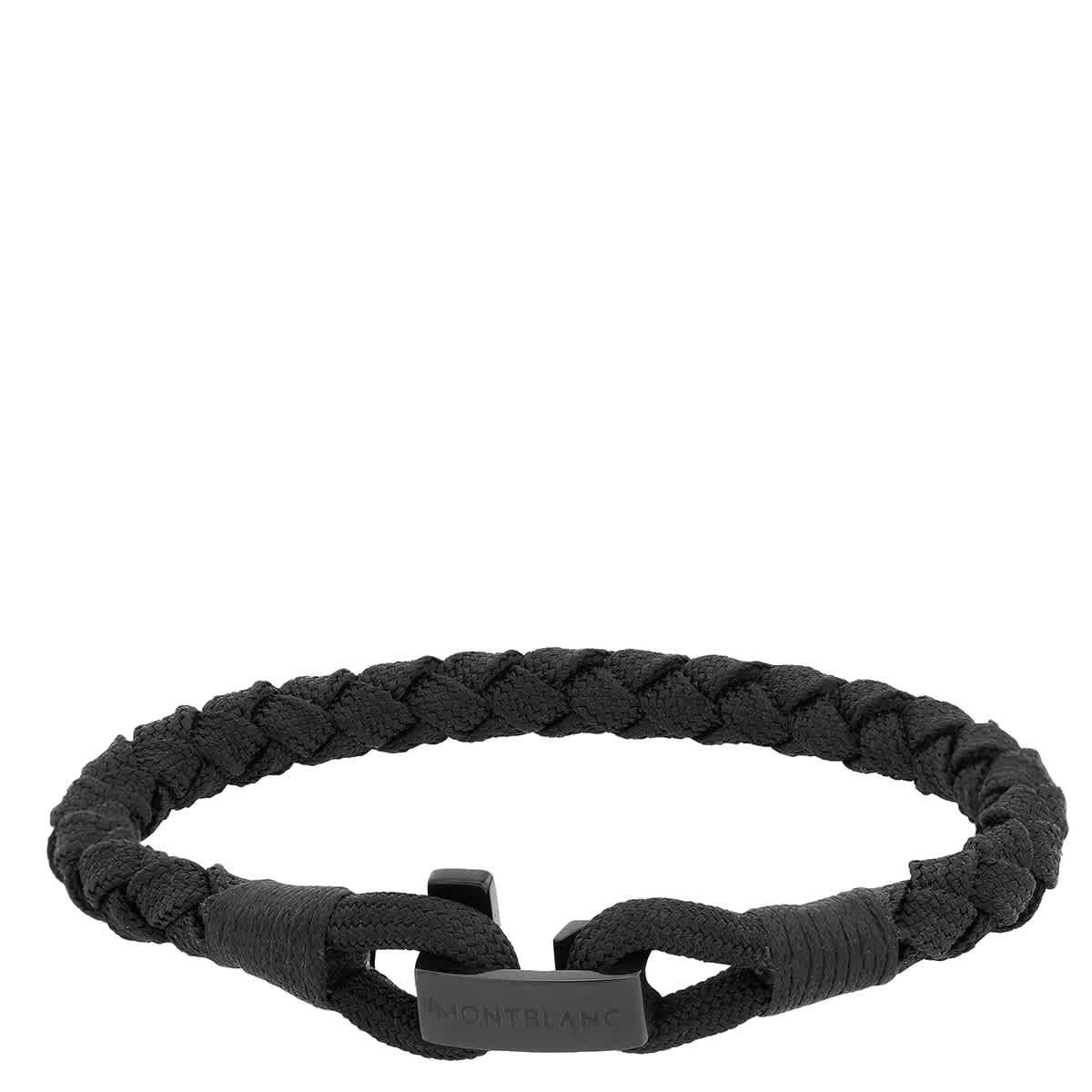 Montblanc T-Hook Bracelet in Black Nylon & Stainless Steel,