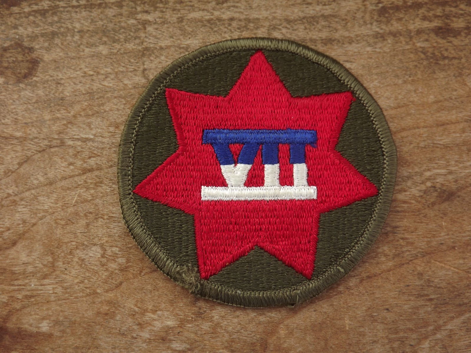 7th Corps Patch, Merrowed Edge - INV# C984