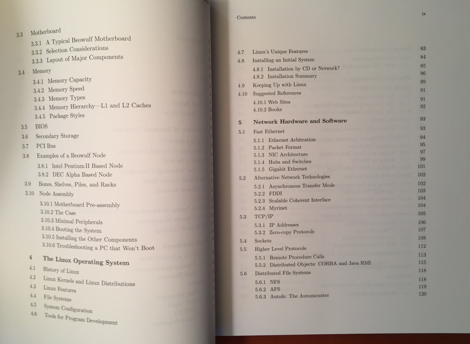 Book = How to Build a Beowulf = Implementation & Application of PC Clusters =