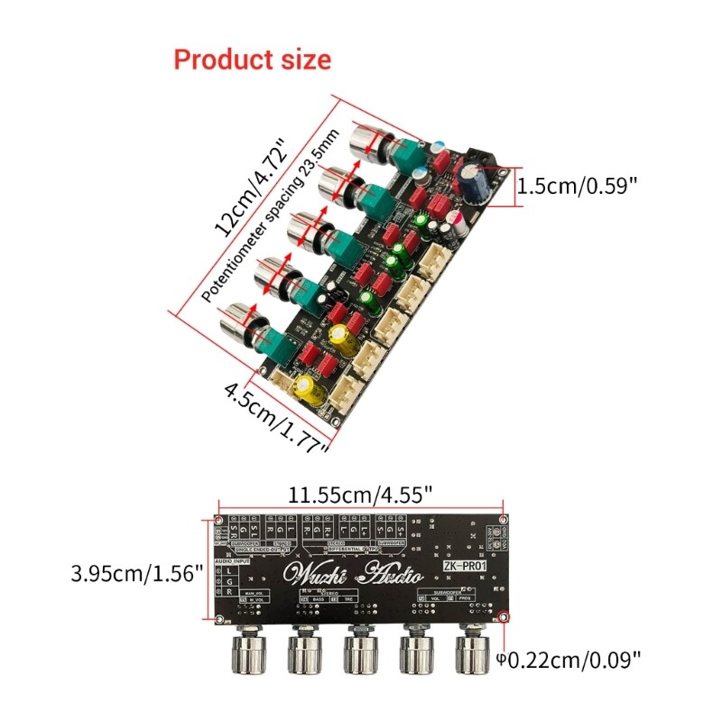 PRO1 HIFI Preamp Tone Board With Precise Tone Adjustment JRC2068D