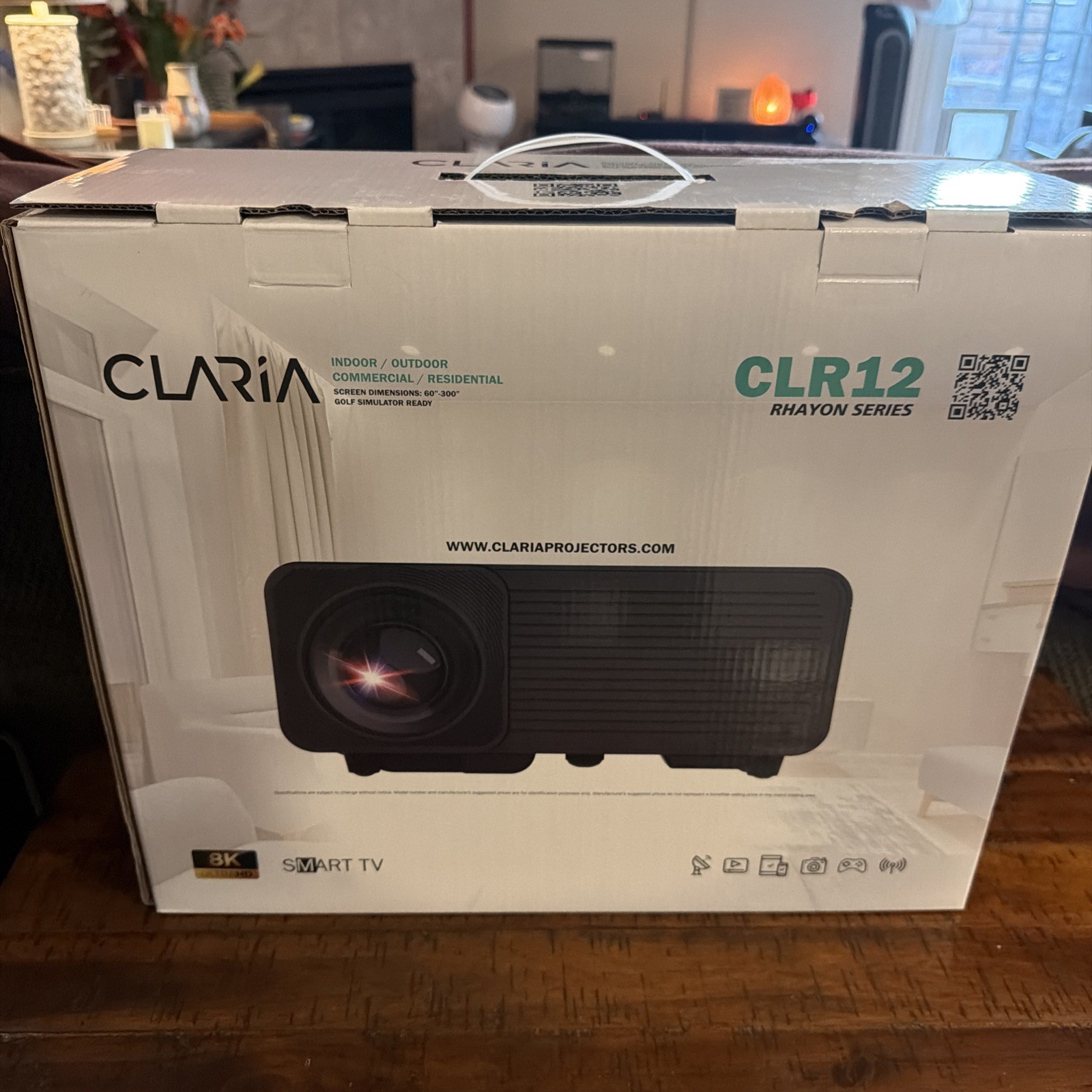 NIB Claria CLR12 Indoor Outdoor  Home Commercial 8K Projector Bundle Ret $6,000