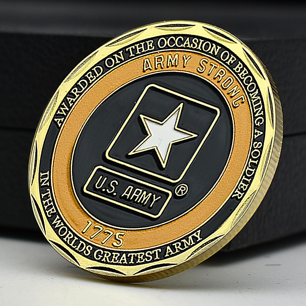 US Army Challenge Coin 1775 Military Commemorative Collectible Veteran Gift
