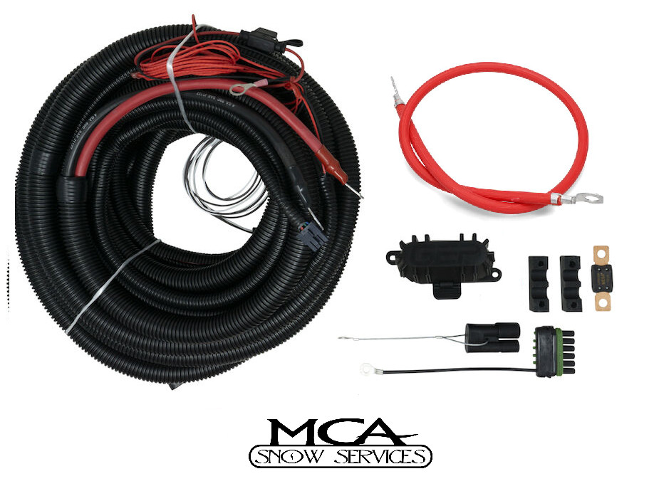BOSS VBX SPREADER TRUCK SIDE HARNESS POWER WIRE & MOUNT FUSE & HOLDER DUST COVER