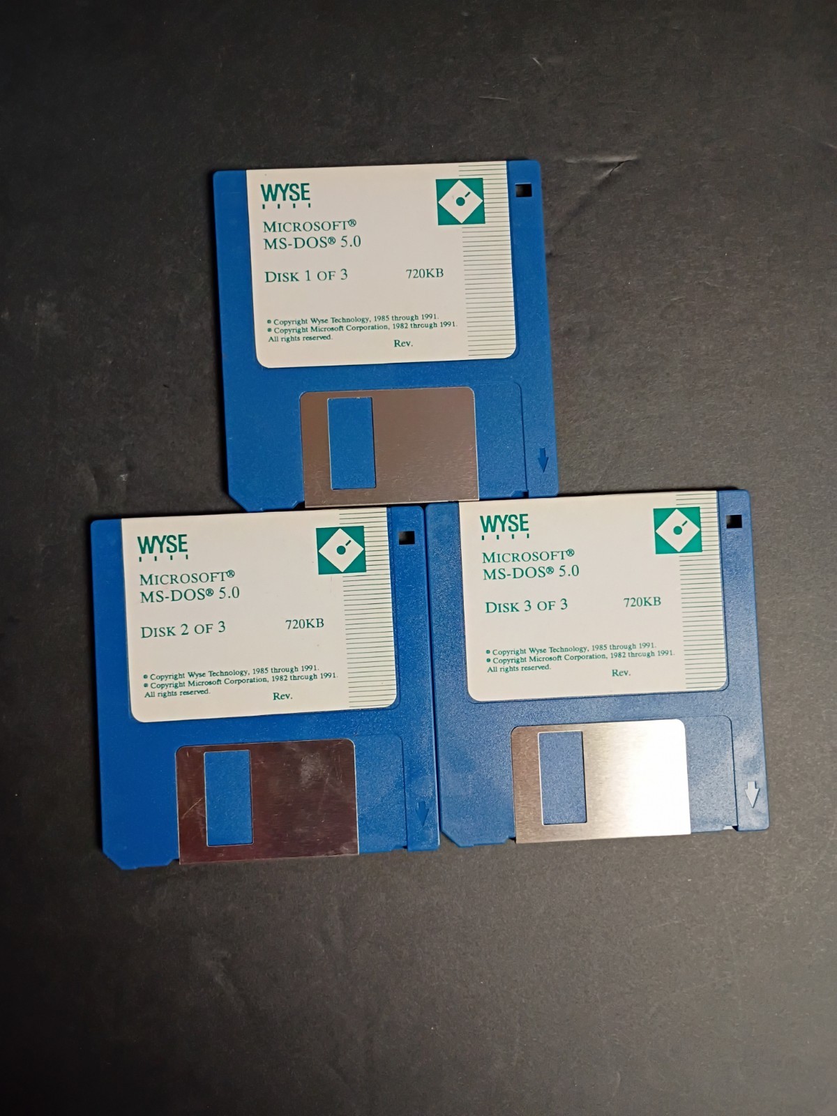 Microsoft  For MS-DOS 5.0, Windows Vintage ” Disks Diskettes 1 23 Wyse