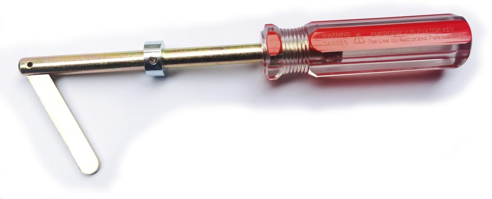 Elevator Drop Key Elevator Door Key Emergency Key with Handle… (1, Red)