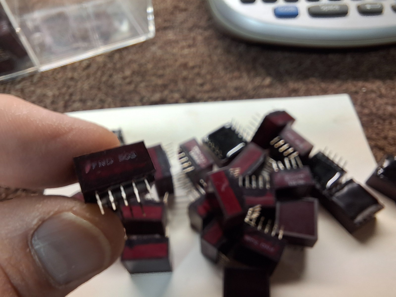 Fairchild FND503 Red 7 Segment 0.5" LED  - CB Marine Freq CtrCtr