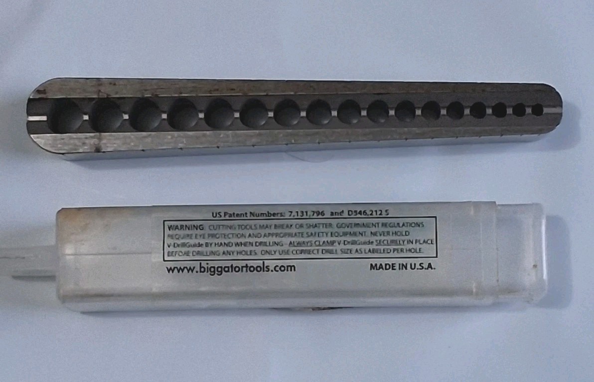 Big Gator Tools V-DrillGuide Standard Size Portable Drilling Guide