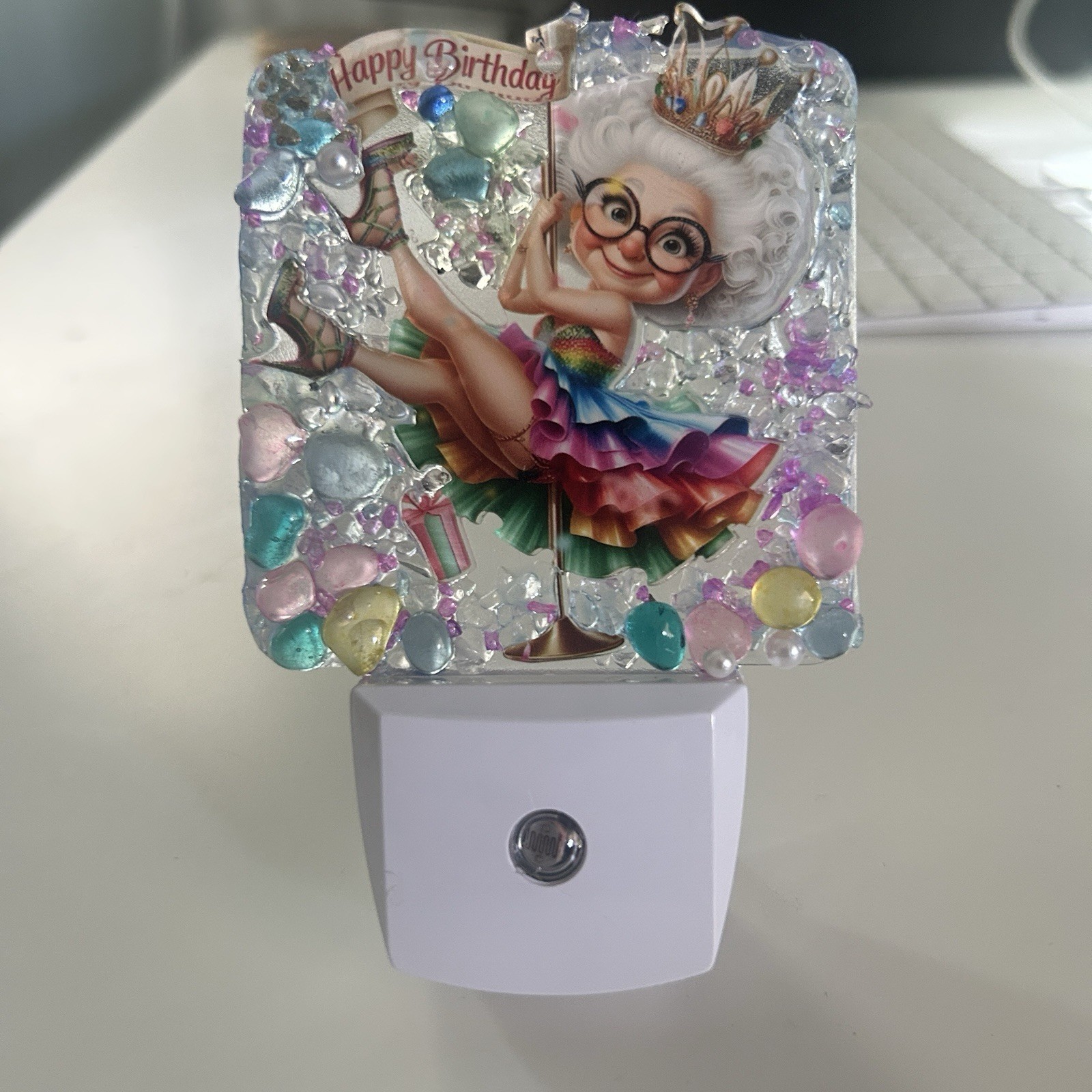 Birthday Party/Birthday Girl. Nightlight LED Night Light .  Dress Up Celebrate