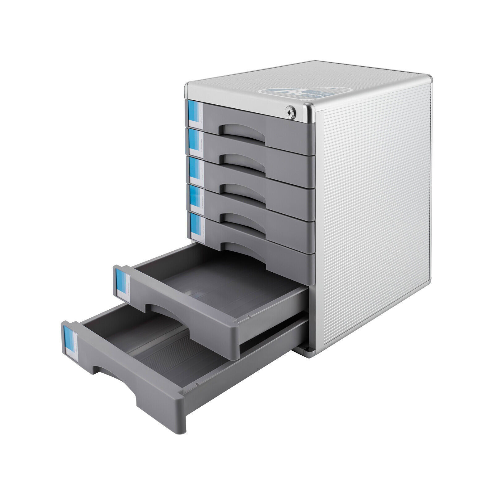 Metal 5/7 Drawer File Cabinet Lateral Storage Cabinet w/ Lockable Office Desktop