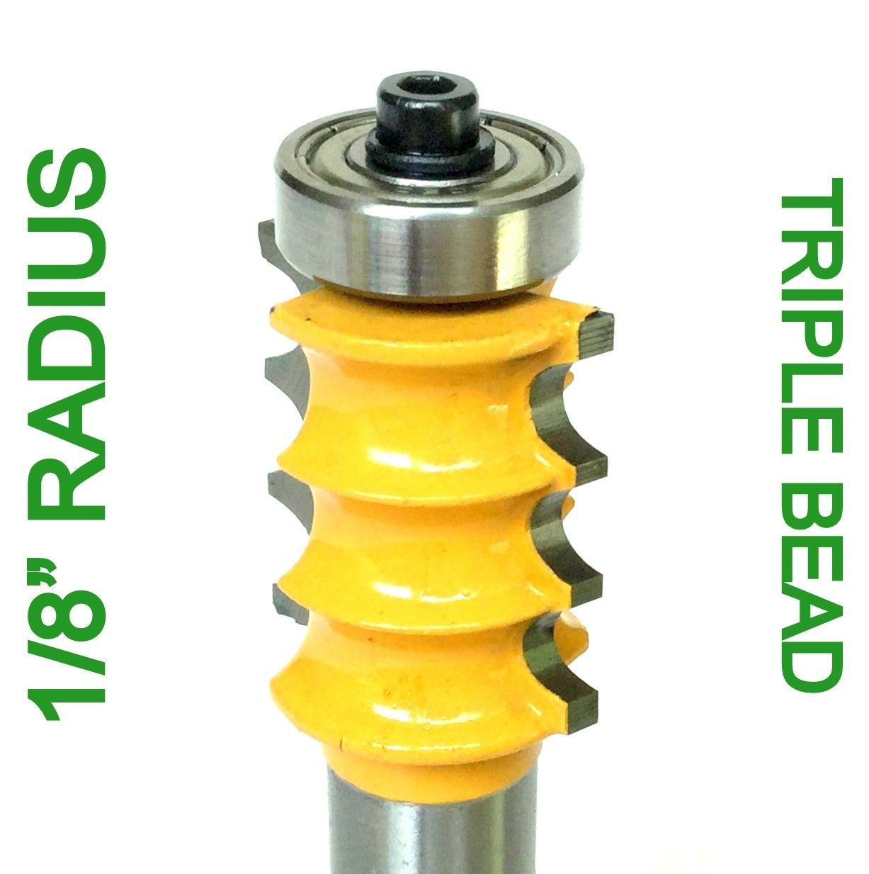 1 pc 1/2" Shank with 1/8" Rad. Triple Bead Router Bit S