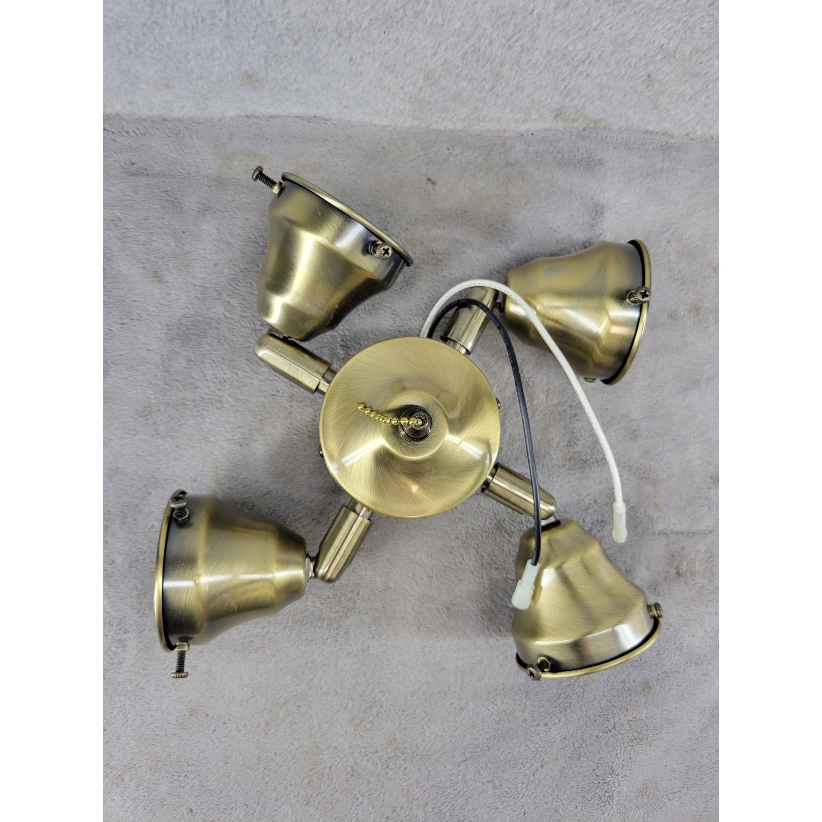 Richfield Home Products A-48TA 4-Light Ceiling Fan Light Kit Antique Brass