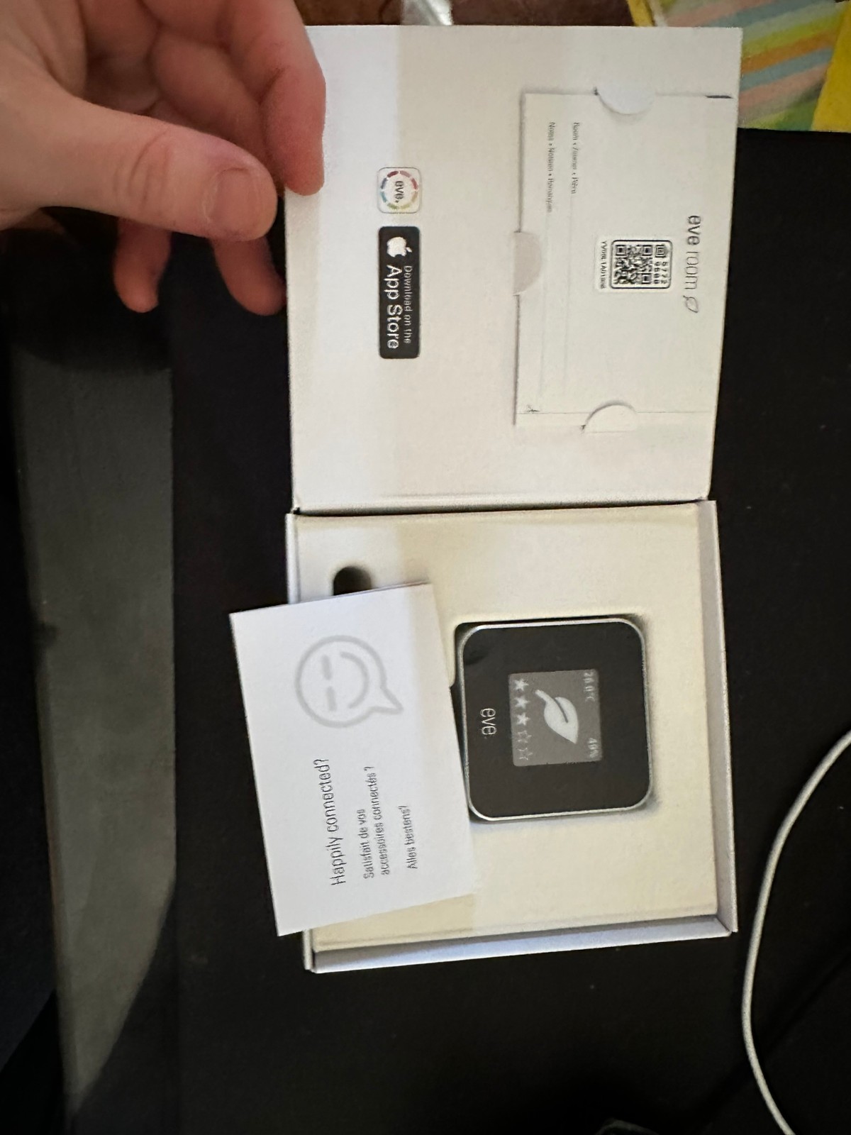 eve room indoor air quality monitor works w/apple homekit (used) w/packaging