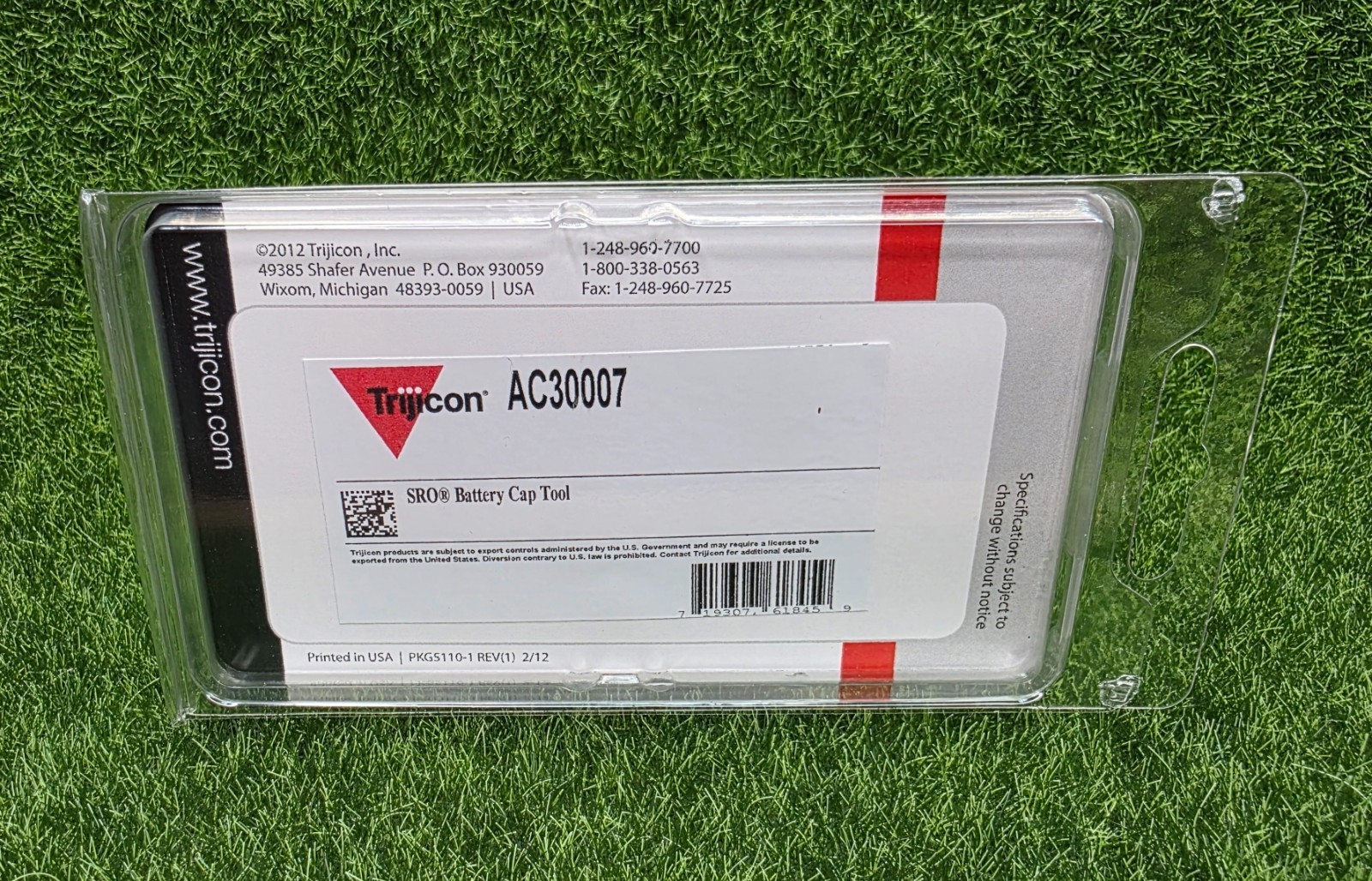 Trijicon Battery Cap Removal Tool for RMR HD & SRO Optics, Red - AC30007