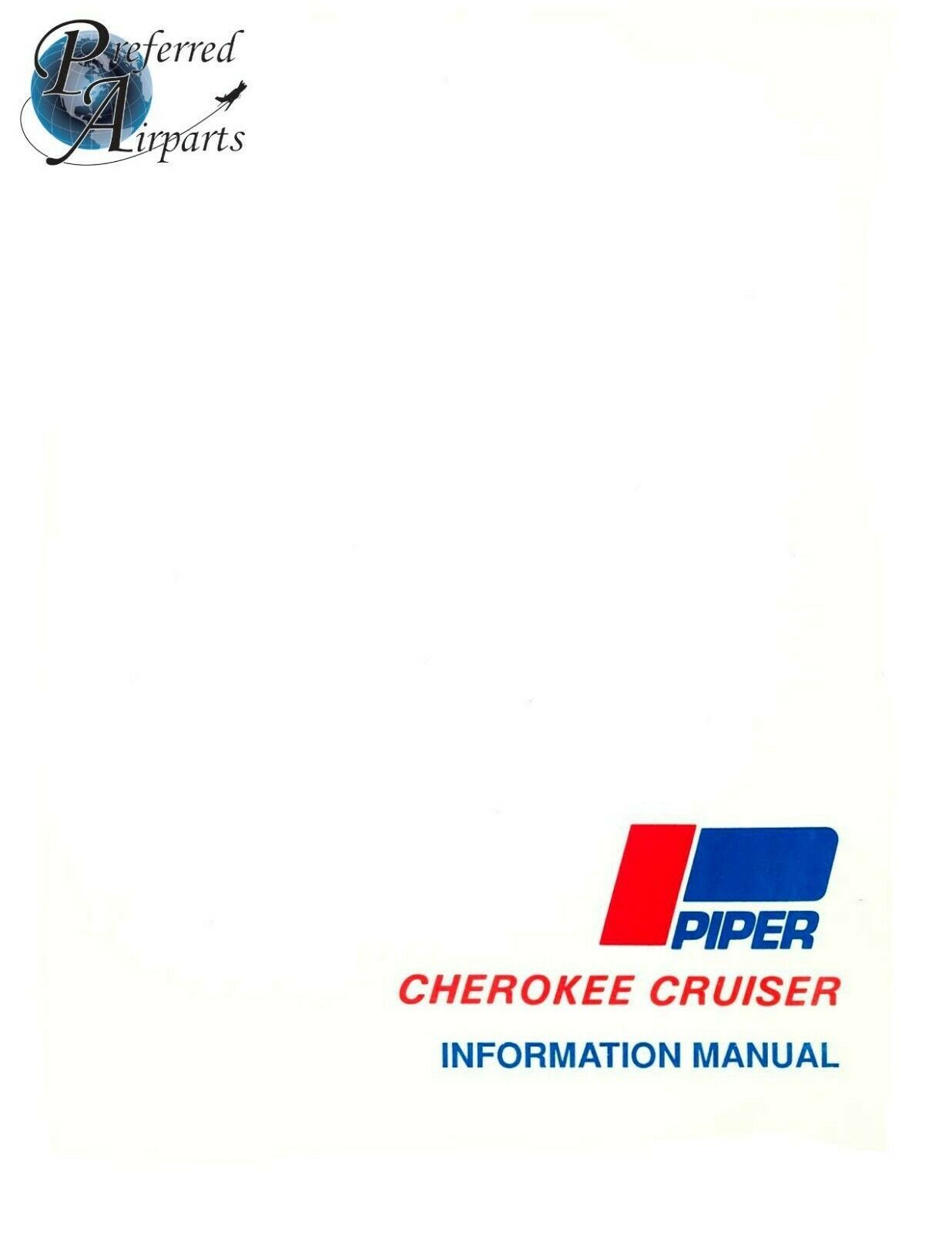 New 1974-1976 Piper PA28-140 Cherokee Cruiser Pilot Information Book pn 761-555