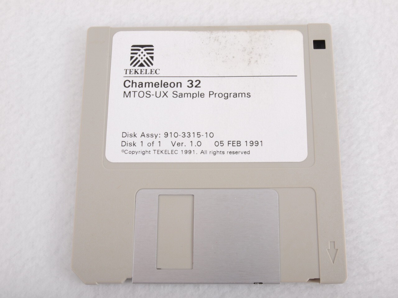 Tekelec Chameleon 32 MTOS-UX Sample Programs Ver 1.0 910-3315-10 UNTESTED
