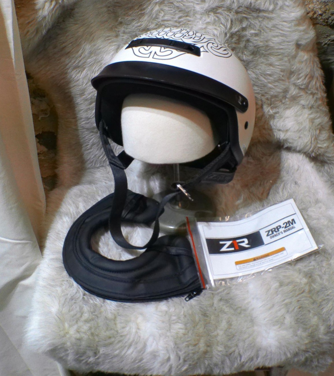 Z1R Helmet DOT Nomad Women's ZRP-2M Moto Bike White