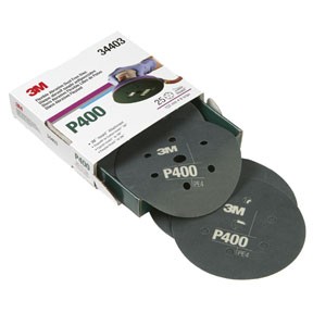 FLEXIBLE ABRASIVE HOOKIT DUST FREE 6 DISC P400 MMM-34403