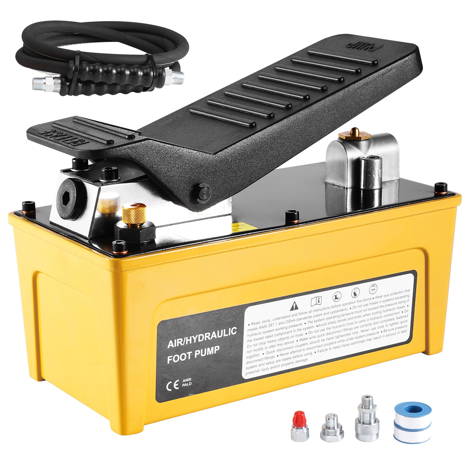 Uimoso Air Hydraulic Pump Air Actuated Foot Pump 10,000PSI Frame Machine Pump
