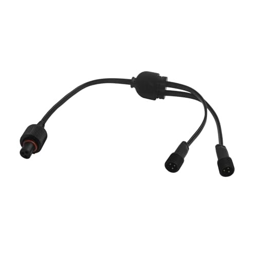 Y-Connector Splitter for Govee Permanent Outdoor 1 Female to 2 Male-Black
