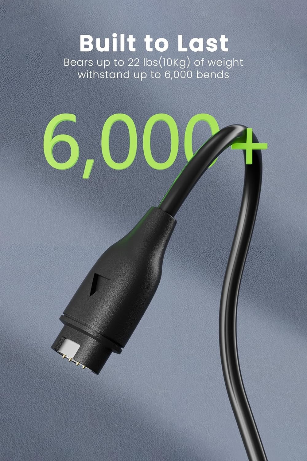 Versatile 3.3FT USB A Charging Cable for Garmin - 2 Pack for Active Lifestyles