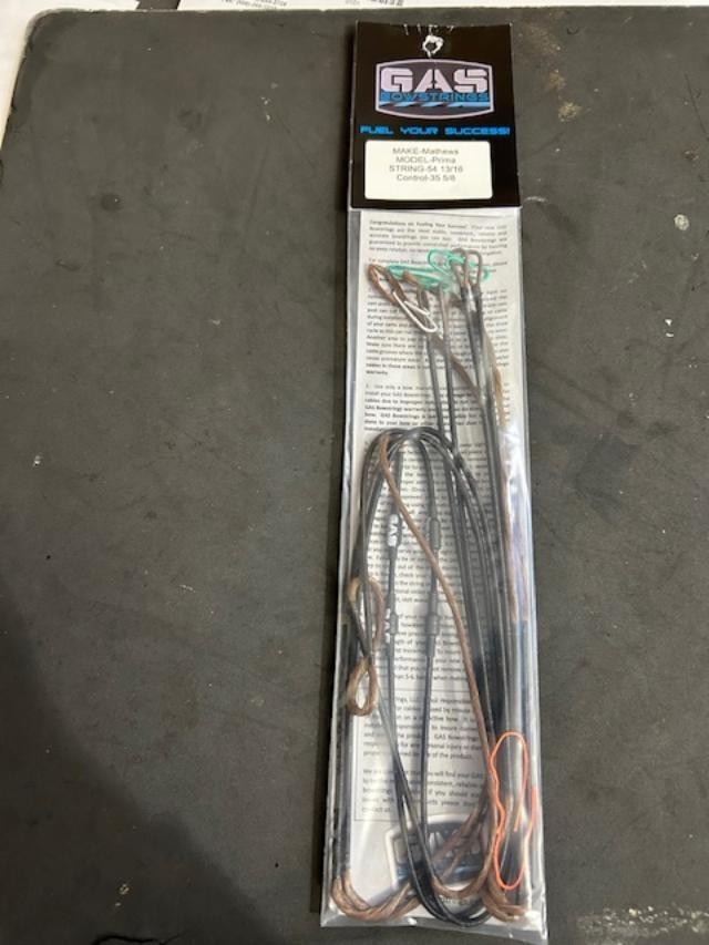 Mathews Prima Set of string and cables by Gas Bowstrings Dark Brown