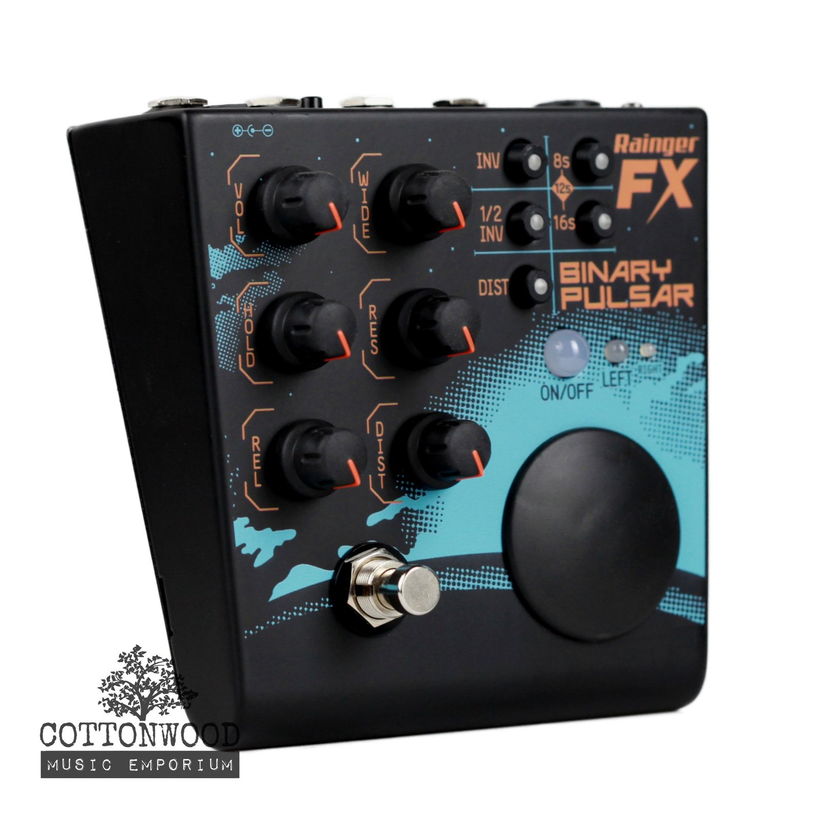 Rainger FX Binary Pulsar Stereo Sidechain, Panner & Tremolo Pedal