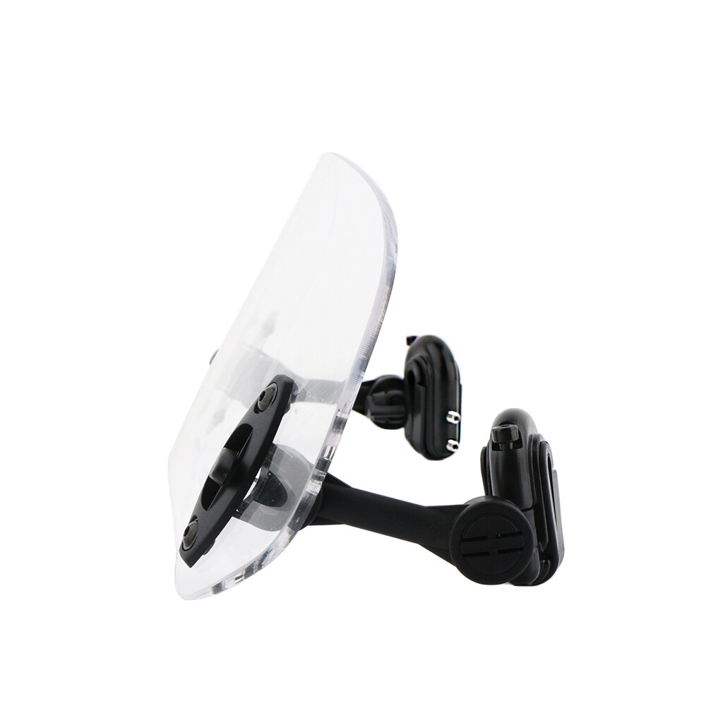 Motorcycle Adjustable Windshield Extension Spoiler Wind Deflector Transparent
