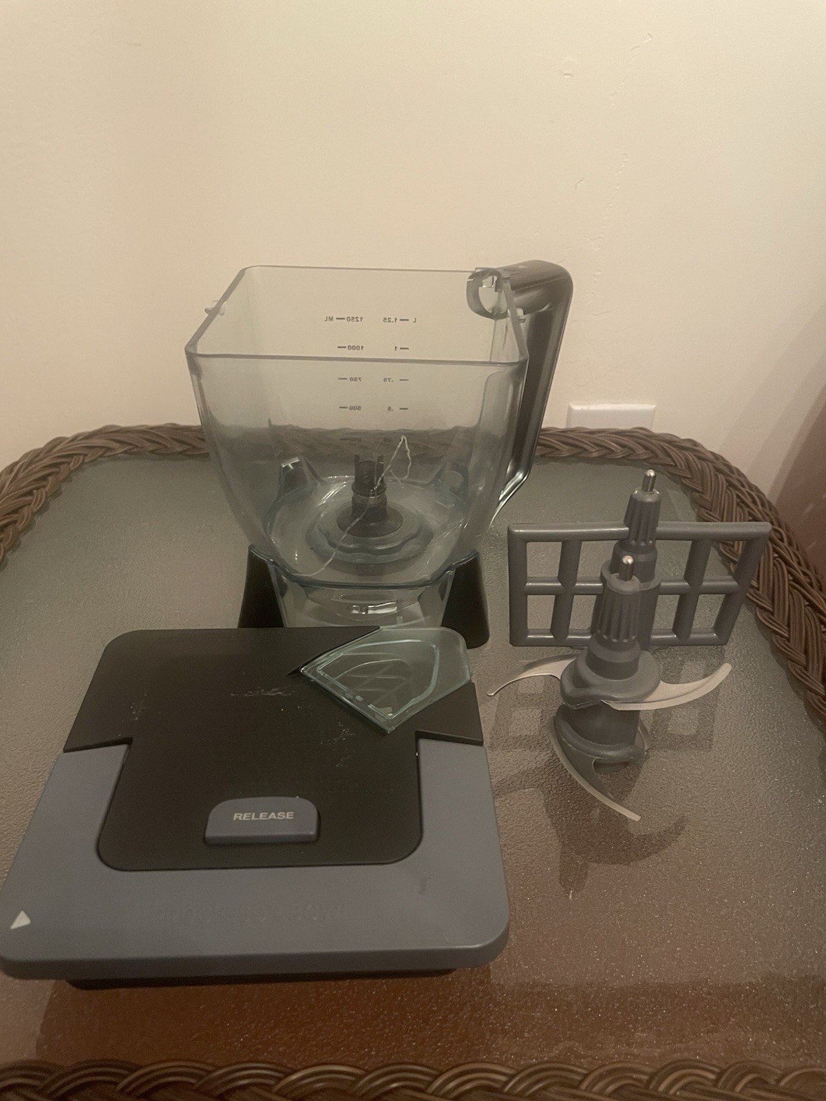 Ninja Pro System 1100 Processor Bowl 40 oz 5 Cup Blender Pitcher, Lid, & Blades
