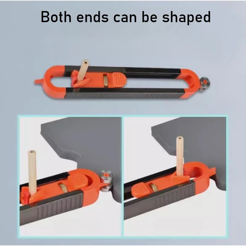 New Profile Scribing Ruler Contour Gauge with Lock Adjustable Locking Precise Wo
