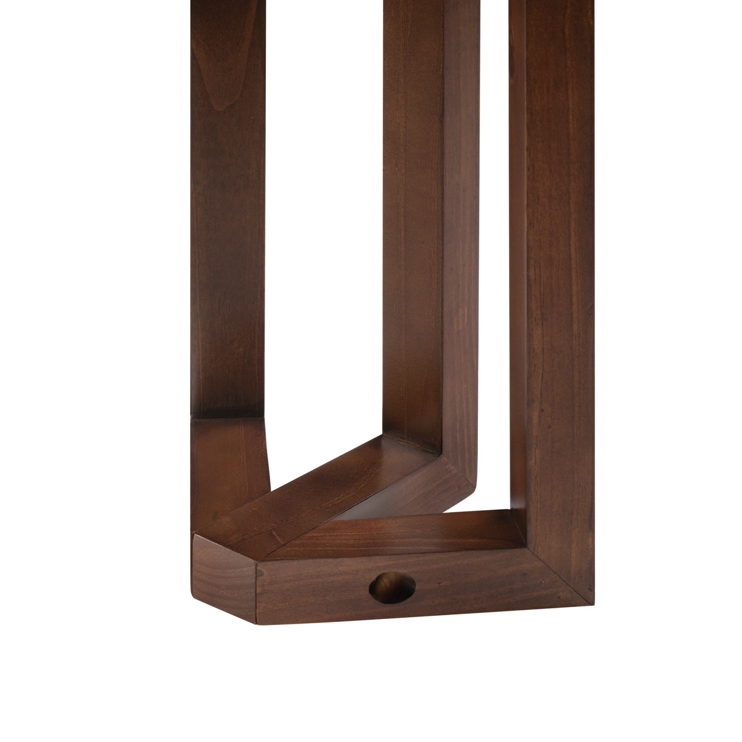 4 Piece Set Counter Height Bar Table & 3 PU Padded Solid Wood Stools Espresso