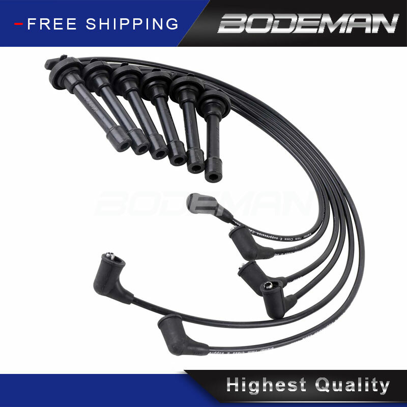 Spark Plug Wires Set - 7mm(6PCS) for 1995 1996 1997 Honda Accord V6 2.7L