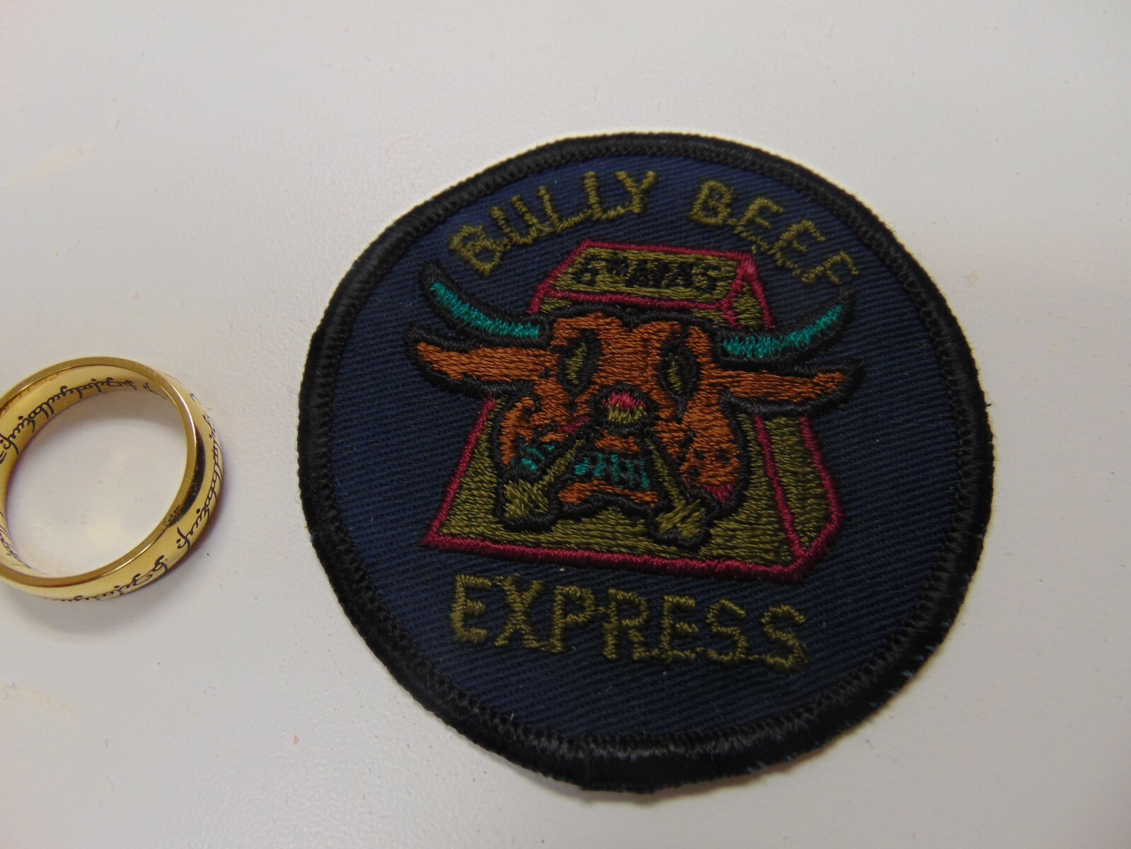 MILITARY PATCH OLDER SEW ON US AIR FORCE BULLY BEEF EXPRESS