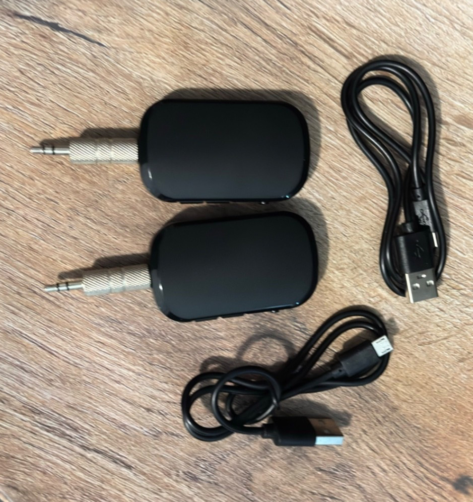 2x By Differ Bluetooth 3.5mm Wireless Audio Transmitter Adapter Set