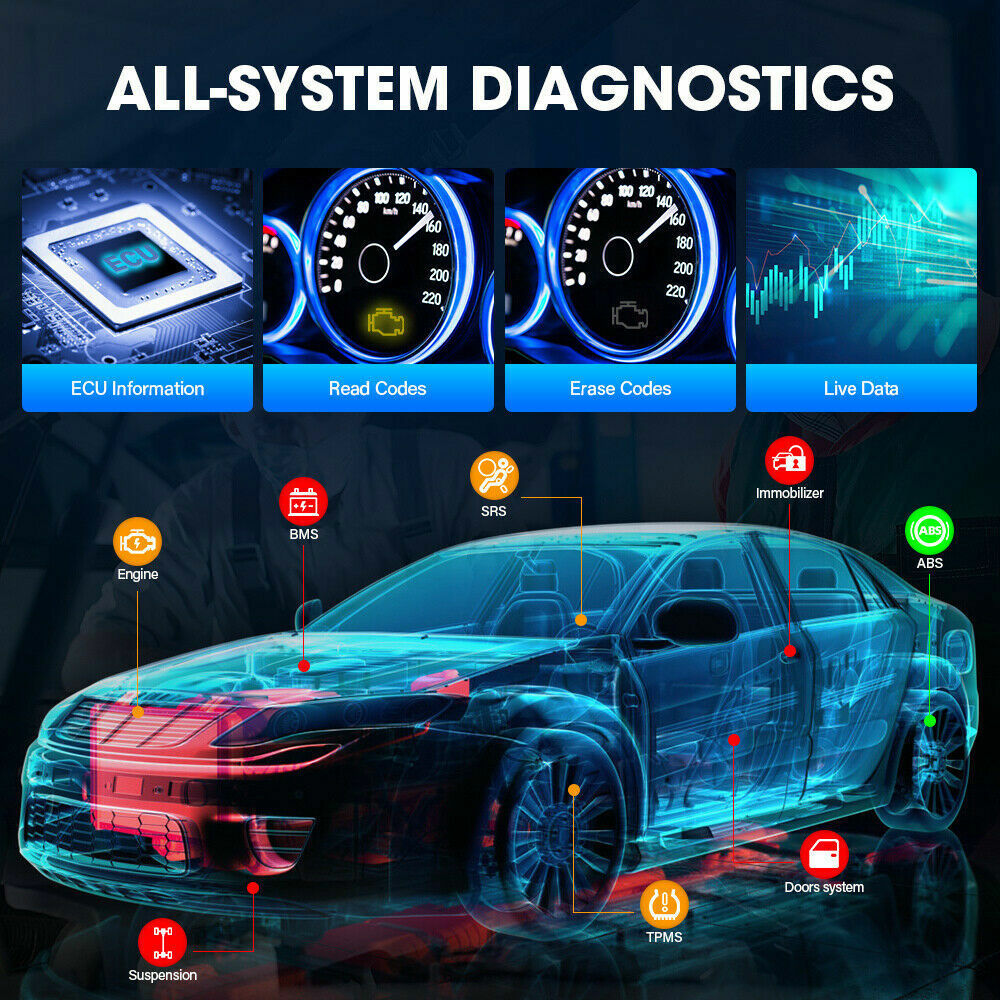 OTOFIX D1 Lite Bluetooth Car ALL System OBD2 Scanner Diagnostic Tool ABS EPB SAS