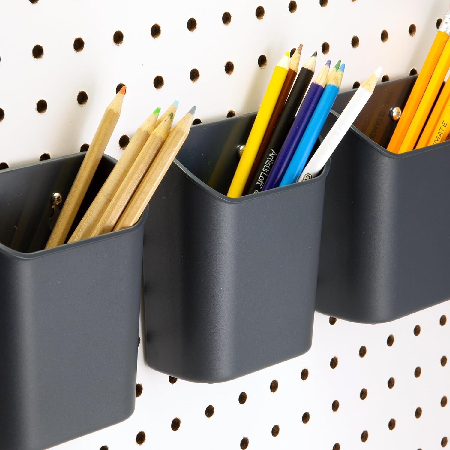 Cup Organizer, 3 Pack, Pegboard/Slatwall Organizer for Office, Classroom, Workbe