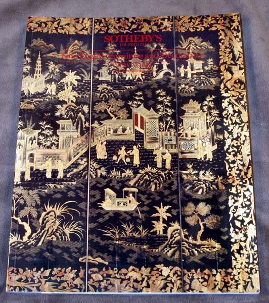 SOTHEBY'S Auction Catalog .. Fine English Furniture and Decorations June 1990