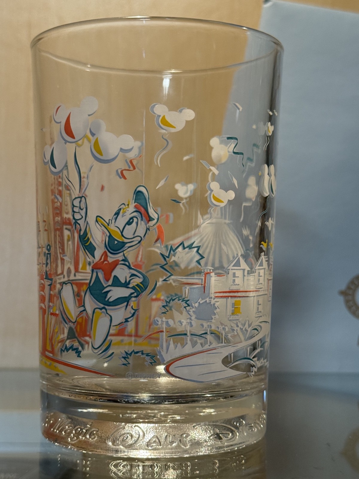 McDonalds Disney World Remember The Magic 25th Anniversary Glass - Magic Kingdom