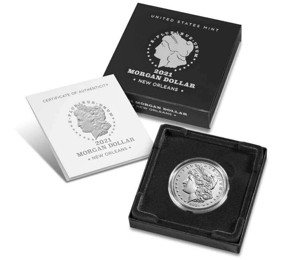 2021 O Morgan Silver Dollar-With Box/COA - 21XD