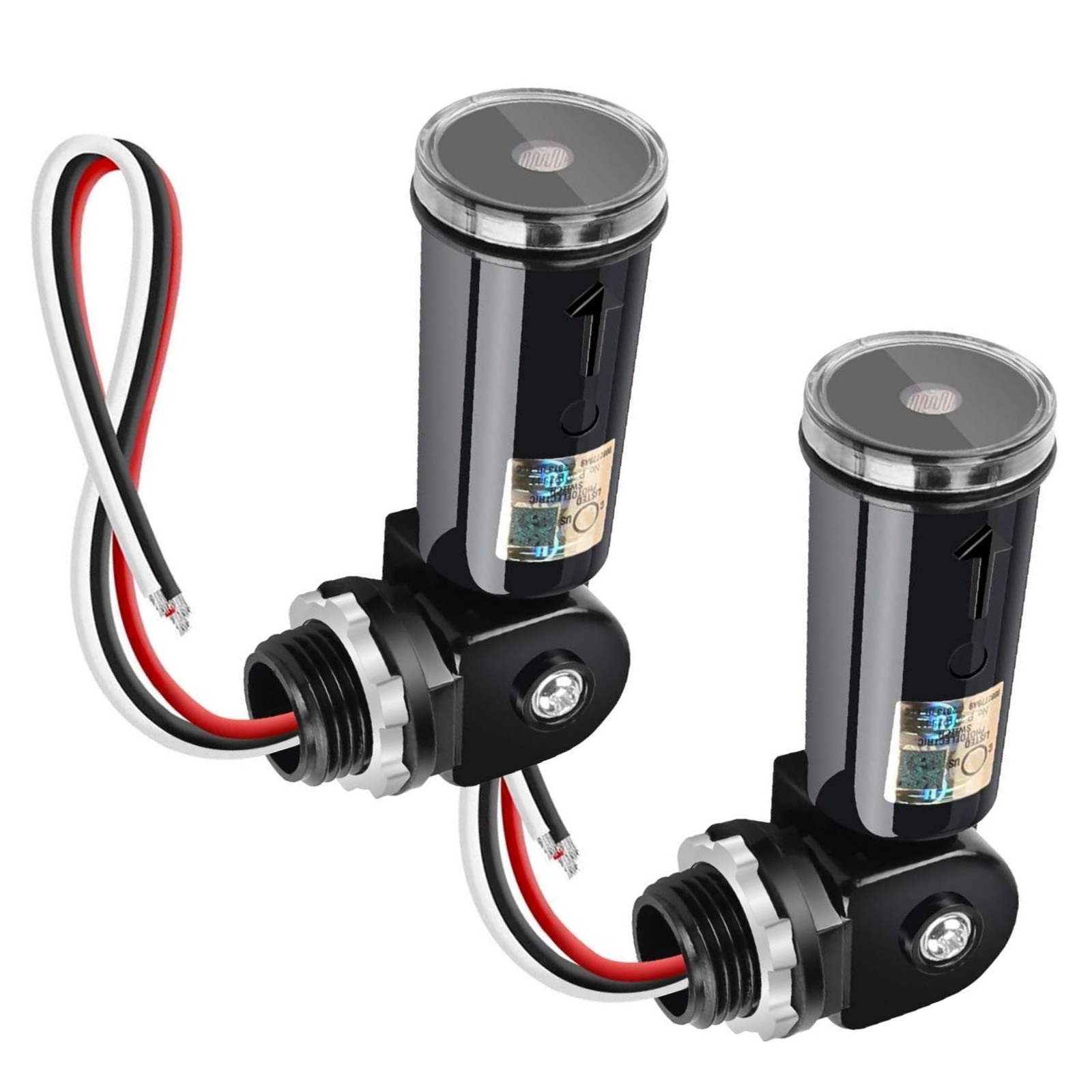 Photocell Sensor 120V Outdoor Dusk to Dawn Light Switch 1000W 30-Second Delay