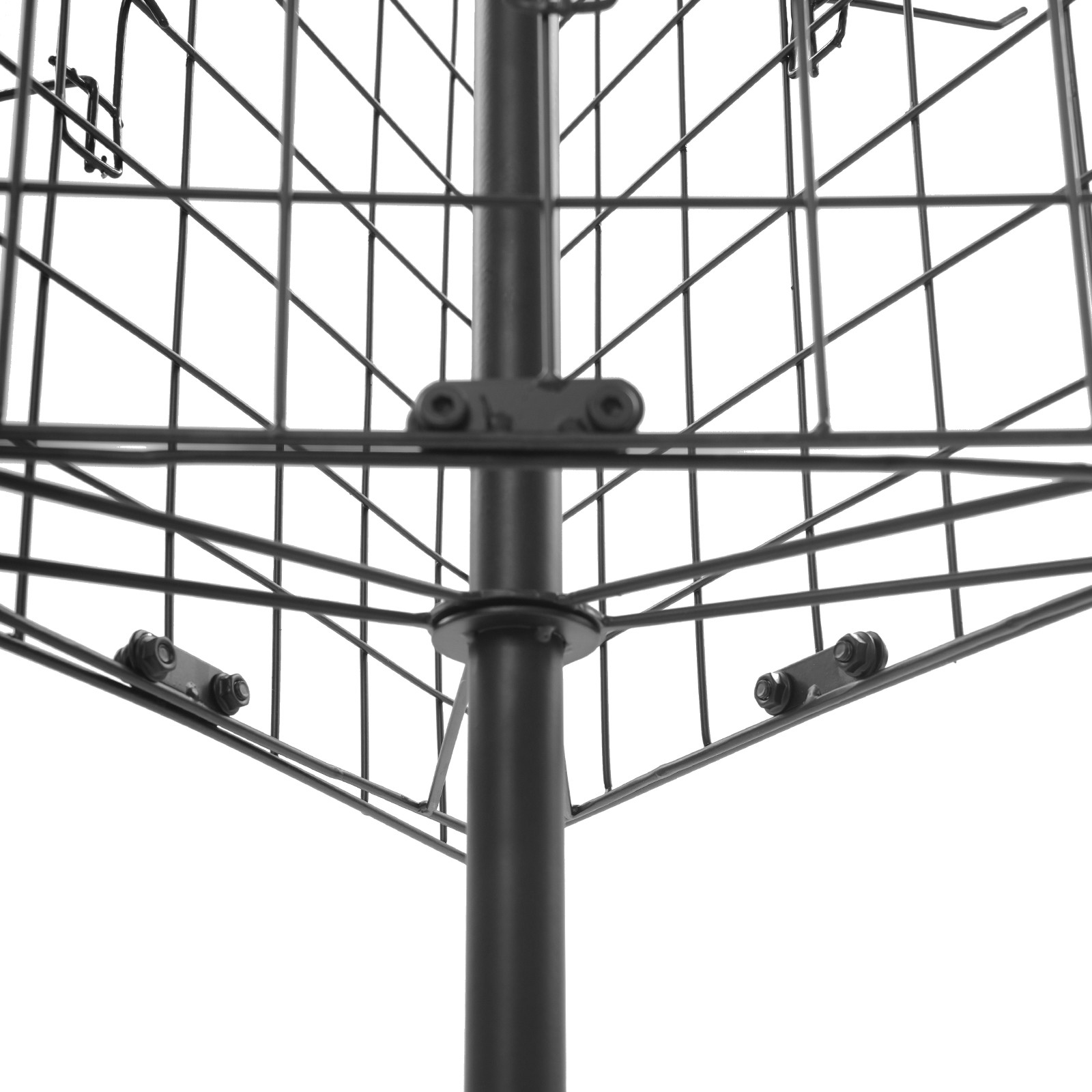 Triangular Grid Panel Display Stand Floor Standing Gridwall Display Stand