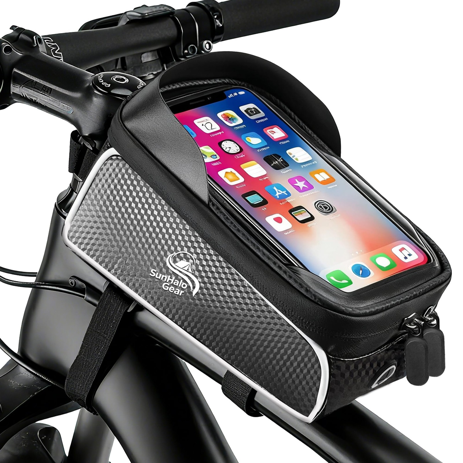 Waterproof Bike/eBike/Frame Bag,Bike Front Bag for Handlebar,Electric Bike Ph...