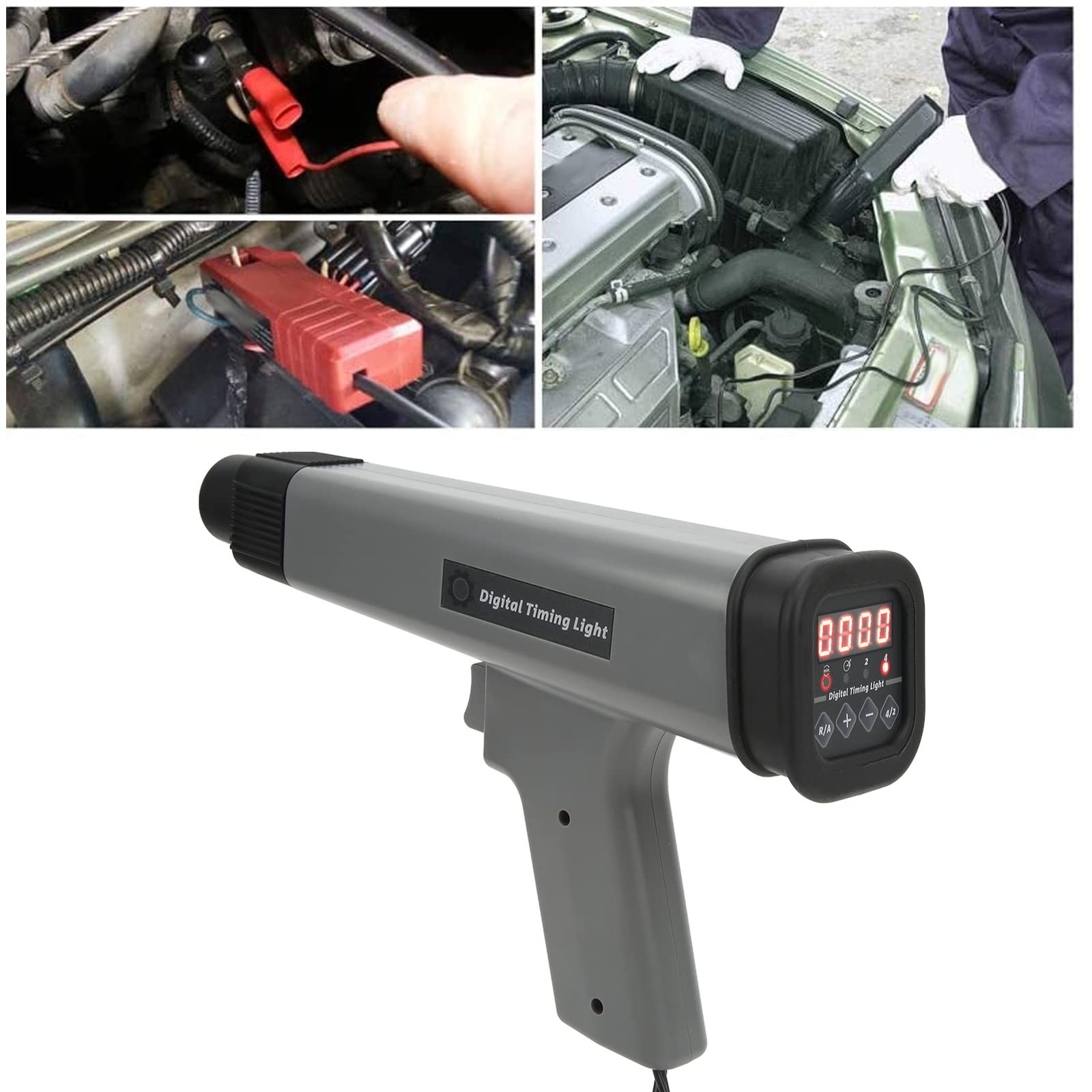 Digital Motor Timing Light, Inductive Strobe Timing Light, 12V IGNITION TIMI...