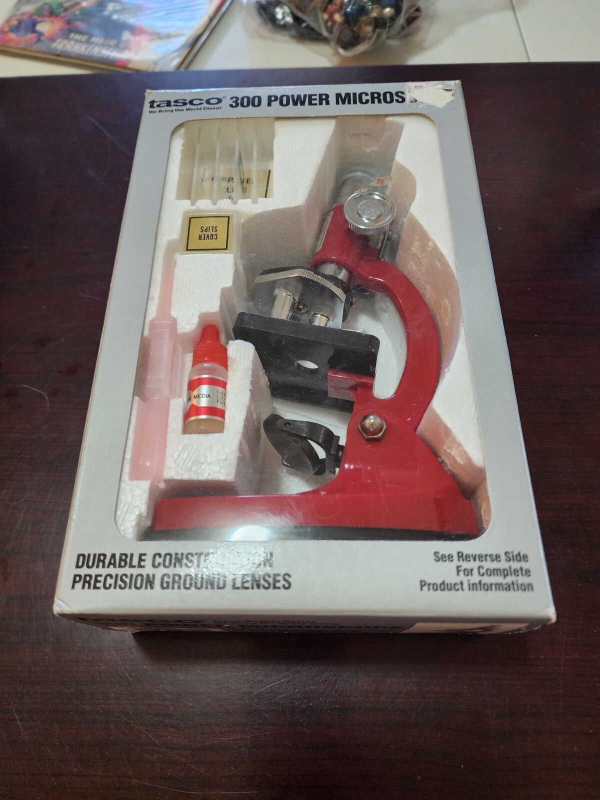 Vintage Tasco 300 Power Microscope, in the box, Nice shape!