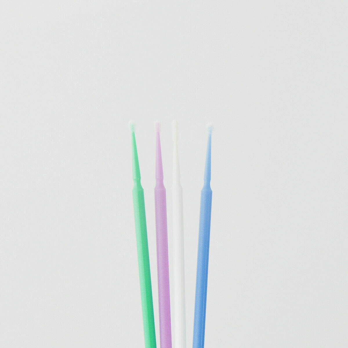 100 Pcs Dental Disposable Bendable Micro Applicators Brushes Small Purple 1.5mm