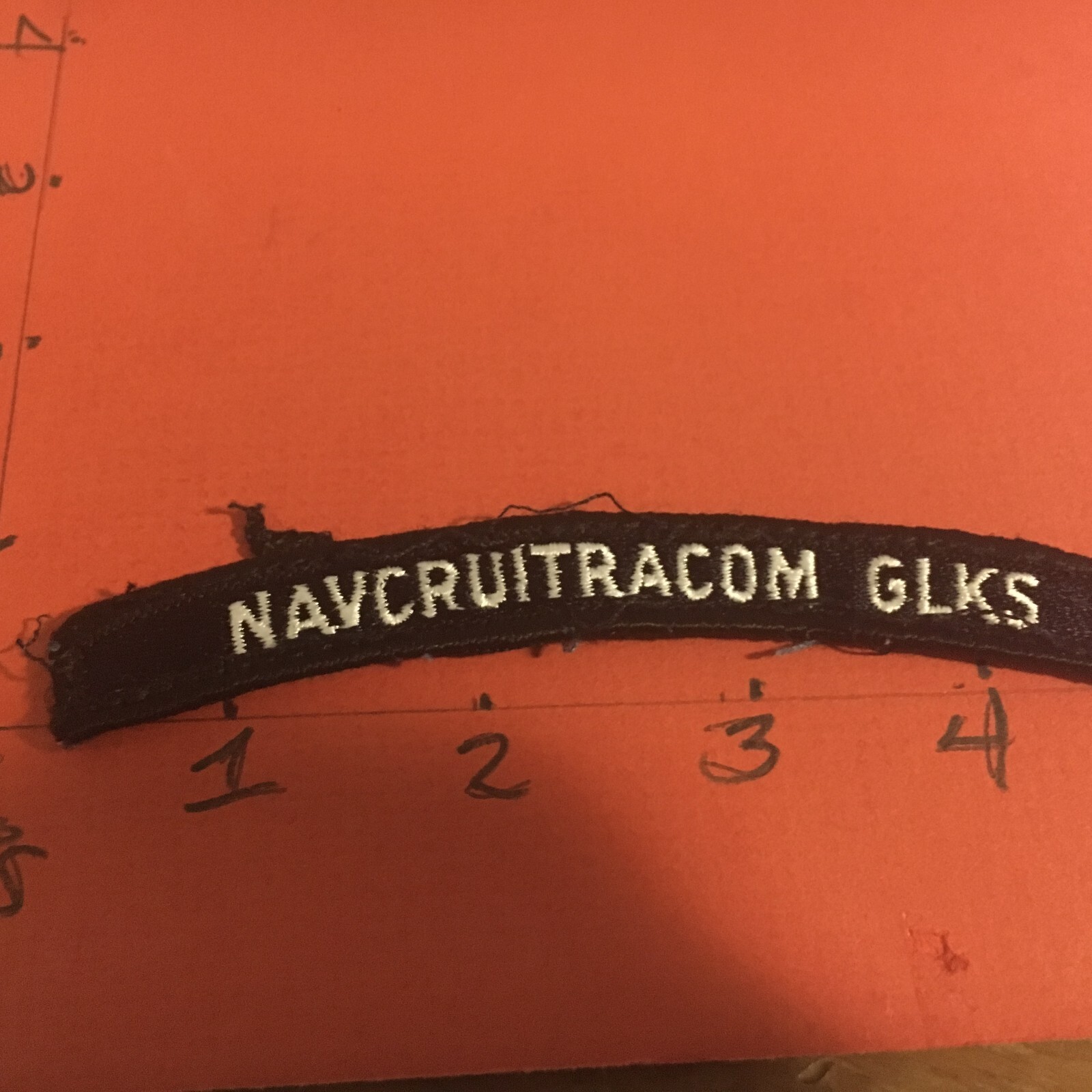 US NAVY SHOULDER STRIP TAB rocker Patch 12/1/22 Navcruitracom GLKS