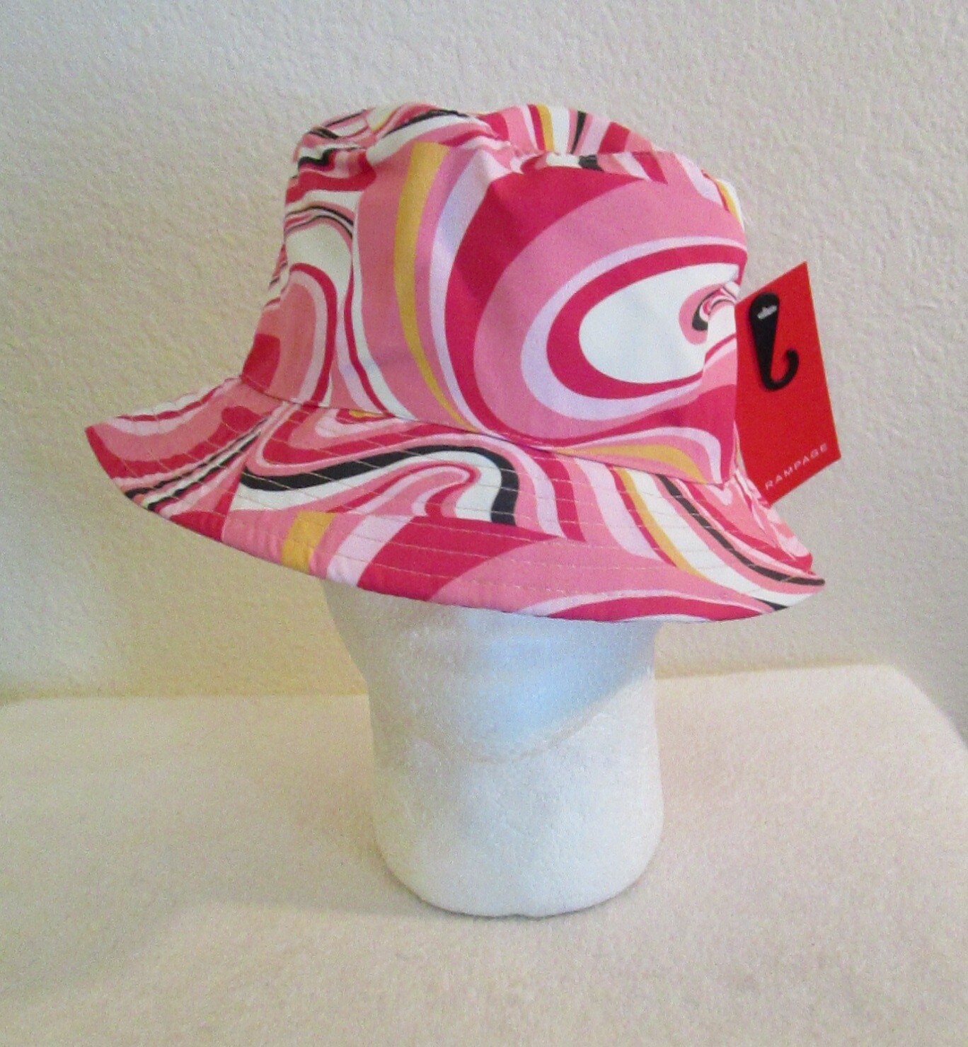 NWT Rampage Womens Bucket Hat OSFA Multi-Color/Pink MSRP$28