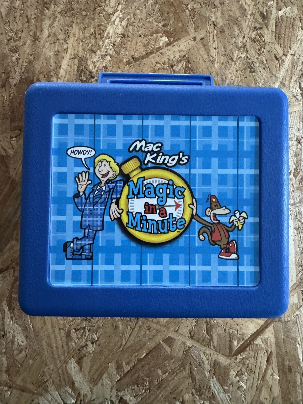 Signed Mac King's Magic In A Minute Blue Lunchbox -O- Magic with Thermos & Book