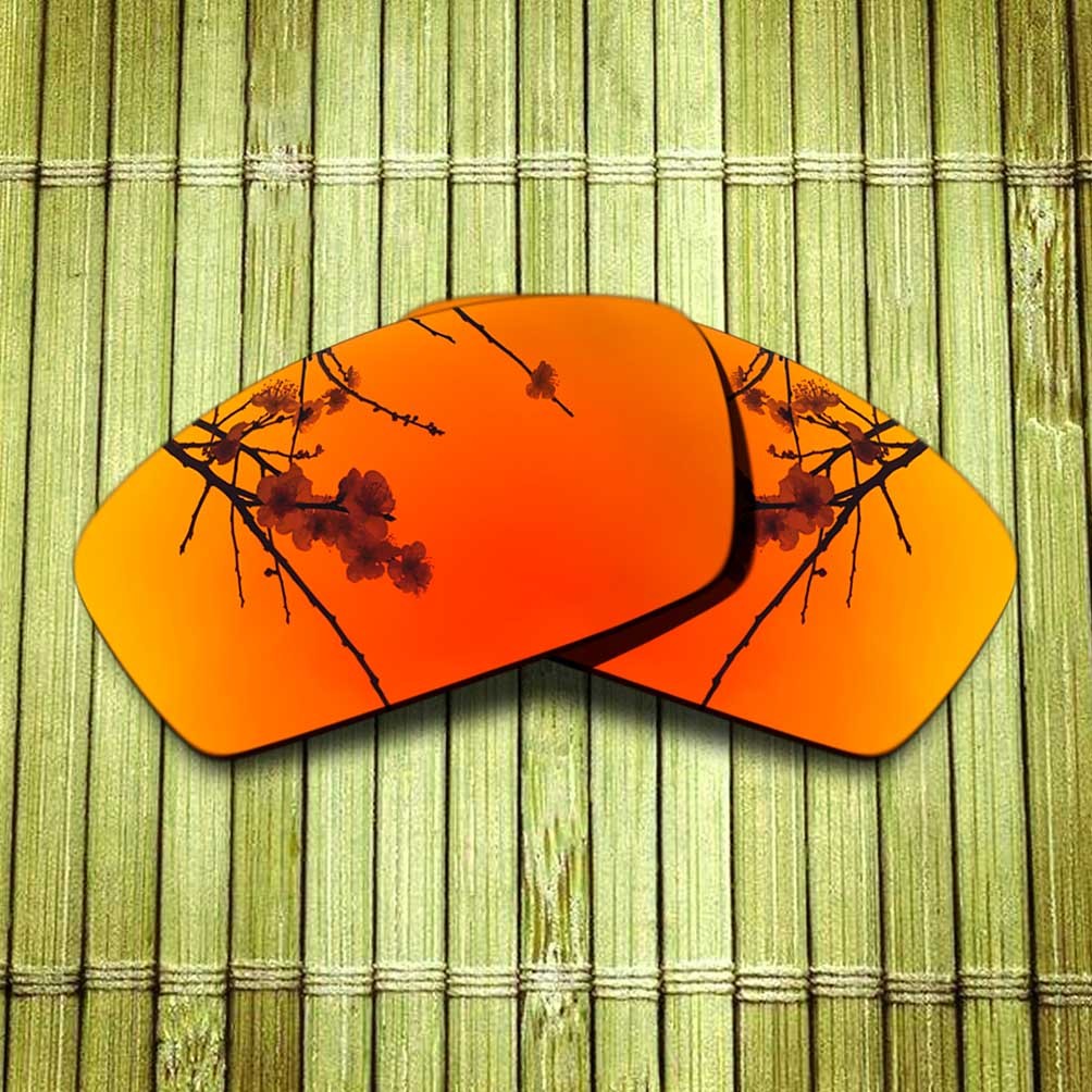 Black&Orange Red Replacement Lens for-Oakley Field Jacket Polarized